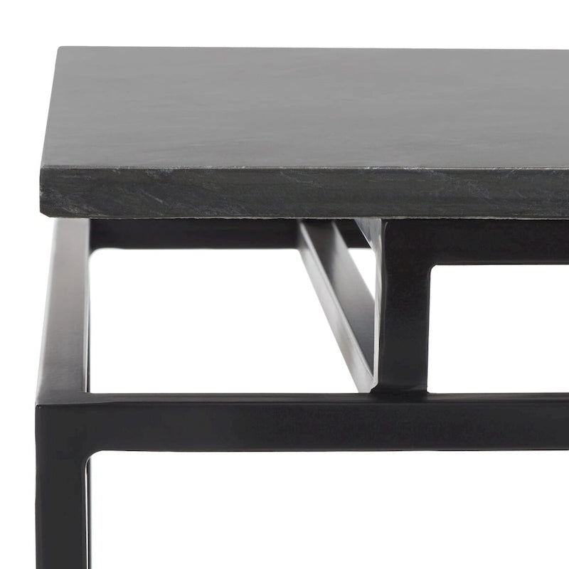 Table d'appoint rectangulaire à une étagère SAFAVIEH Malvina - 61 cm L x 36 cm P x 61 cm H