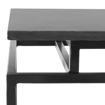 Table d'appoint rectangulaire à une étagère SAFAVIEH Malvina - 61 cm L x 36 cm P x 61 cm H