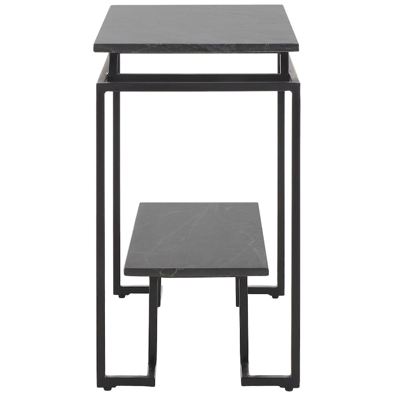 Table d'appoint rectangulaire à une étagère SAFAVIEH Malvina - 61 cm L x 36 cm P x 61 cm H