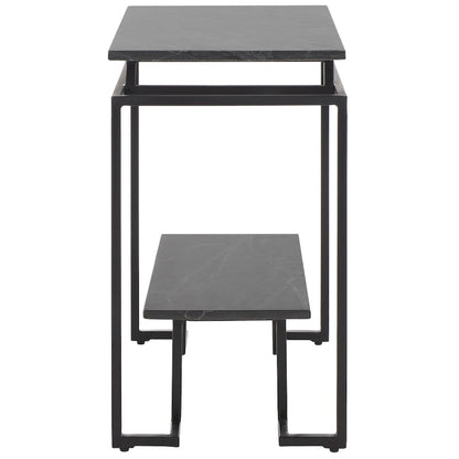 Table d'appoint rectangulaire à une étagère SAFAVIEH Malvina - 61 cm L x 36 cm P x 61 cm H