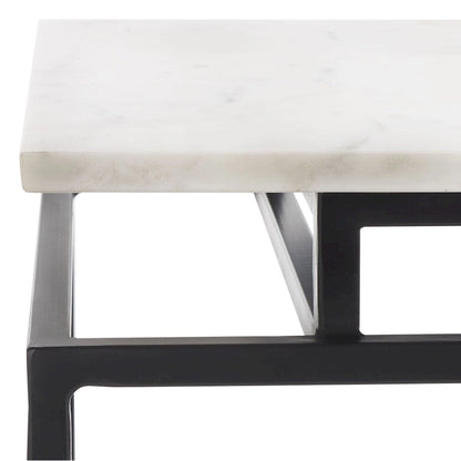 Table d'appoint rectangulaire à une étagère SAFAVIEH Malvina - 61 cm L x 36 cm P x 61 cm H