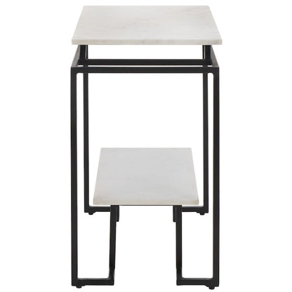 Table d'appoint rectangulaire à une étagère SAFAVIEH Malvina - 61 cm L x 36 cm P x 61 cm H