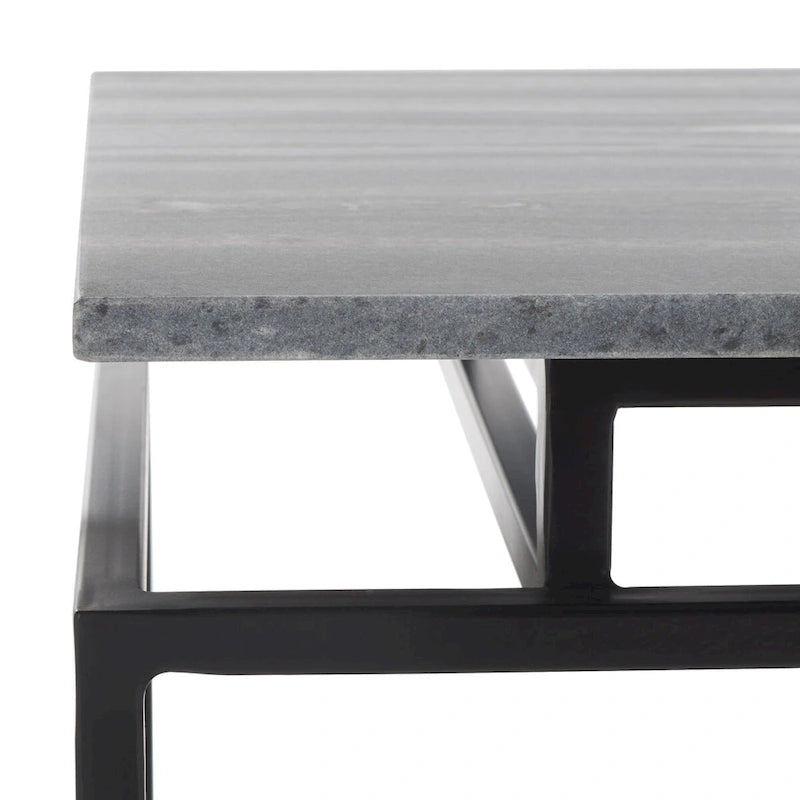 Table d'appoint rectangulaire à une étagère SAFAVIEH Malvina - 61 cm L x 36 cm P x 61 cm H