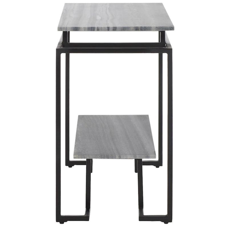 Table d'appoint rectangulaire à une étagère SAFAVIEH Malvina - 61 cm L x 36 cm P x 61 cm H