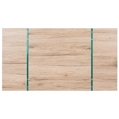 Table basse rectangulaire SAFAVIEH Pluma à pieds en verre - 43,3 cm L x 23,6 cm l x 15,7 cm H - 43 cm L x 24 cm P x 16 cm H