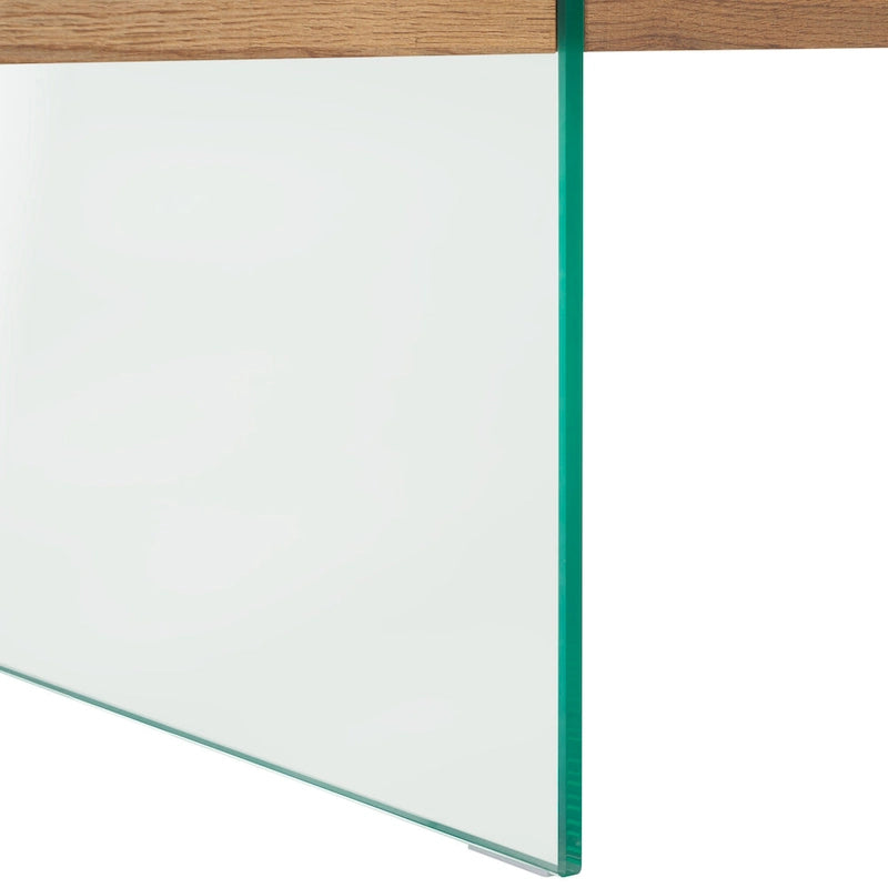 Table basse rectangulaire SAFAVIEH Pluma à pieds en verre - 43,3 cm L x 23,6 cm l x 15,7 cm H - 43 cm L x 24 cm P x 16 cm H