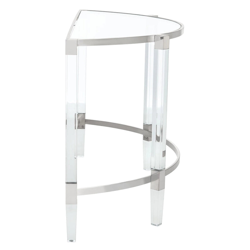 Console en acrylique Gunel de SAFAVIEH Couture - 120 cm (L) x 45 cm (l) x 73 cm (H)