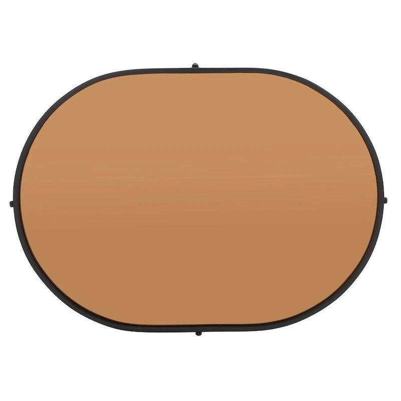 Table basse ovale miroir Glendora de SAFAVIEH - 81 cm L x 58 cm P x 36 cm H