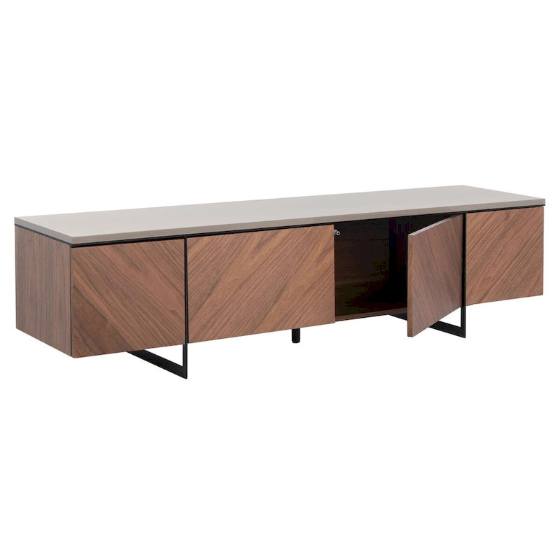 Meuble TV SAFAVIEH Couture Stine Chevron 60 pouces - 60 po L x 16 po l x 16 po H