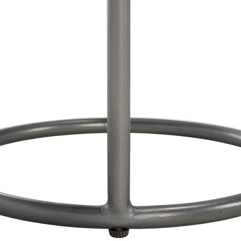 Table d'appoint ronde à deux niveaux en marbre SAFAVIEH Milojka (entièrement assemblée) - 33 cm L x 30 cm P x 61 cm H