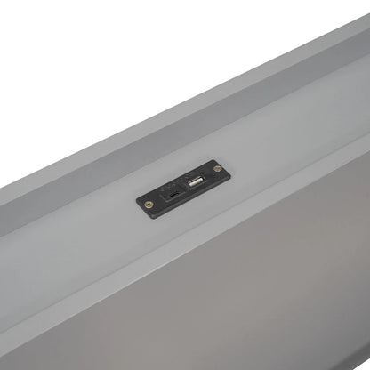 Cadre de lit plateforme moderne pour lit simple avec ports USB intégrés