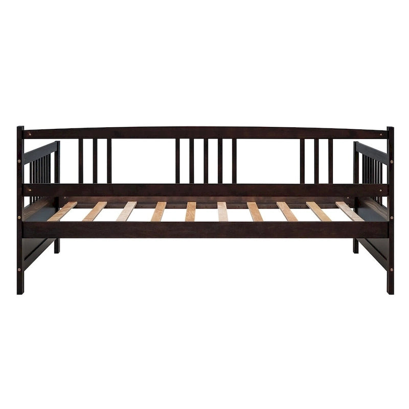 Lit de jour multifonctionnel en bois massif : format simple, rangement