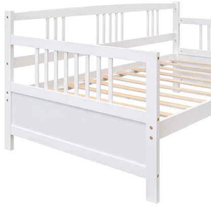 Lit de jour multifonctionnel en bois massif : format simple, rangement