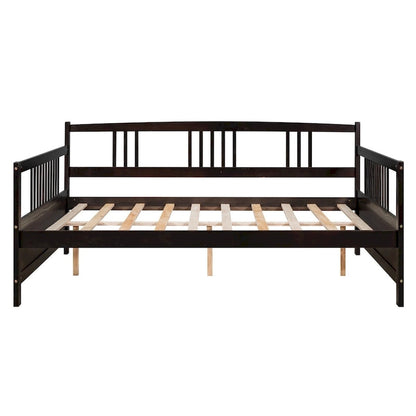 Lit de jour multifonctionnel en bois massif : format simple, rangement