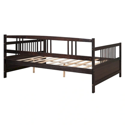 Lit de jour multifonctionnel en bois massif : format simple, rangement