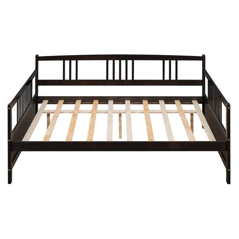 Lit de jour multifonctionnel en bois massif : format simple, rangement
