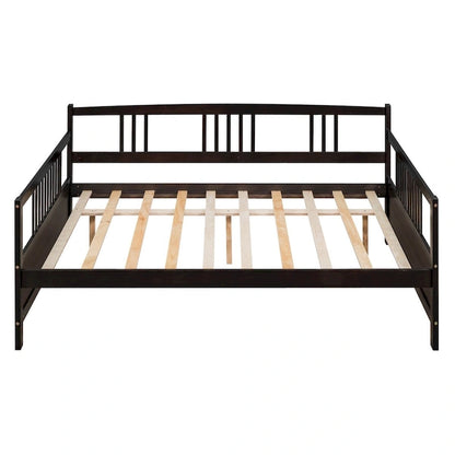 Lit de jour multifonctionnel en bois massif : format simple, rangement