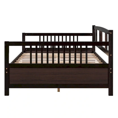 Lit de jour multifonctionnel en bois massif : format simple, rangement
