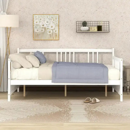 Lit de jour multifonctionnel en bois massif : format simple, rangement