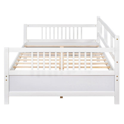 Lit de jour multifonctionnel en bois massif : format simple, rangement