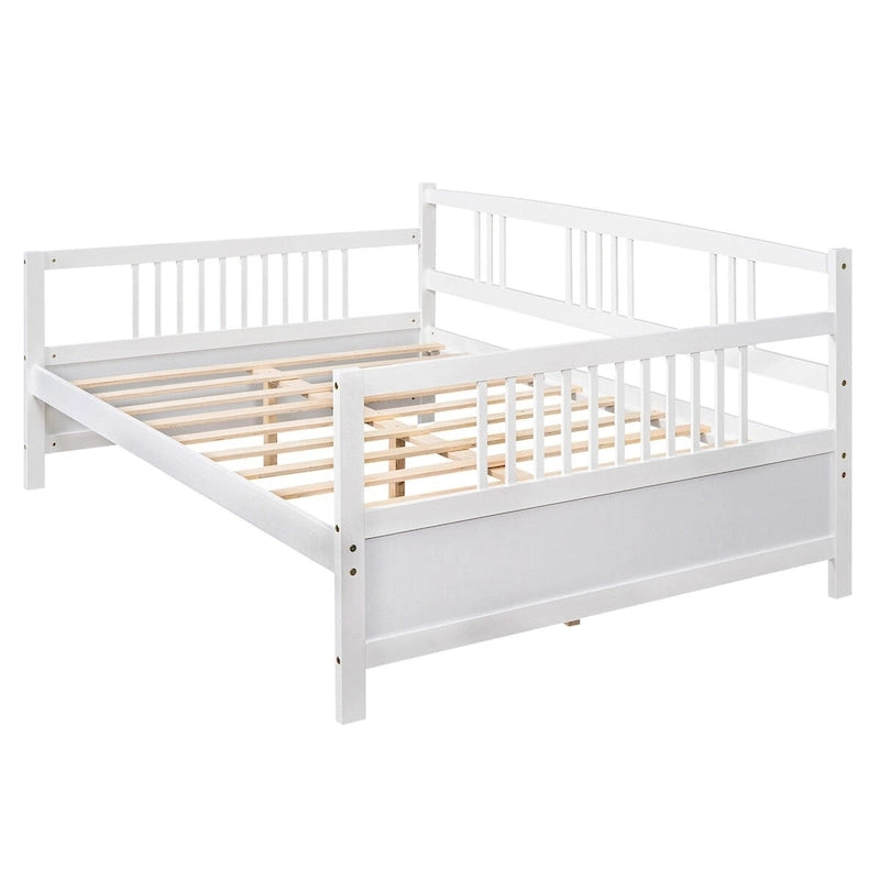 Lit de jour multifonctionnel en bois massif : format simple, rangement