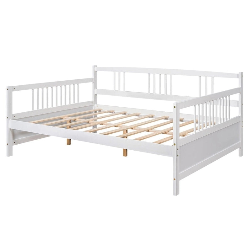 Lit de jour multifonctionnel en bois massif : format simple, rangement