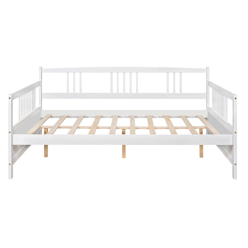 Lit de jour multifonctionnel en bois massif : format simple, rangement