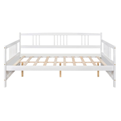 Lit de jour multifonctionnel en bois massif : format simple, rangement