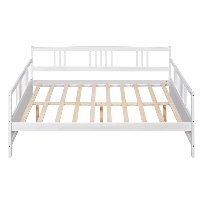 Lit de jour multifonctionnel en bois massif : format simple, rangement