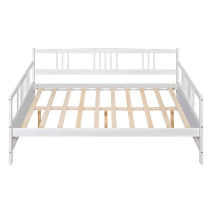 Lit de jour multifonctionnel en bois massif : format simple, rangement