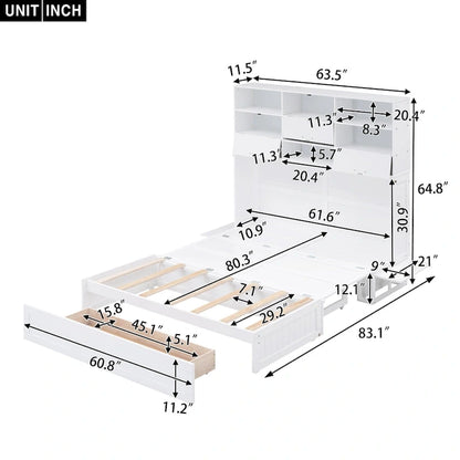 Lit escamotable Queen Size