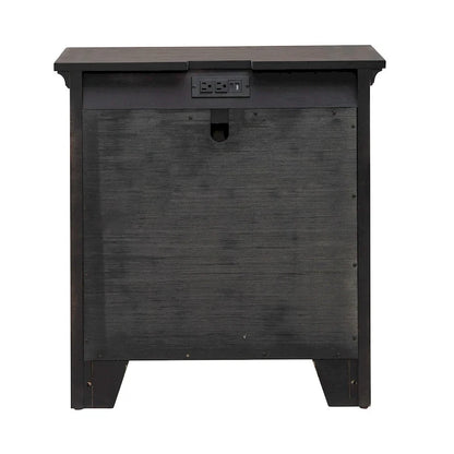 Lit, commode, miroir et table de chevet Paradise Valley Saddle Brown