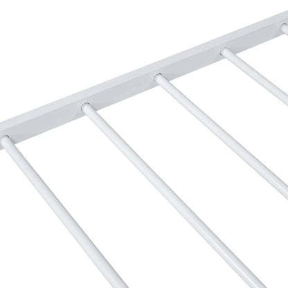 Lit plateforme en métal pleine grandeur avec lit gigogne simple