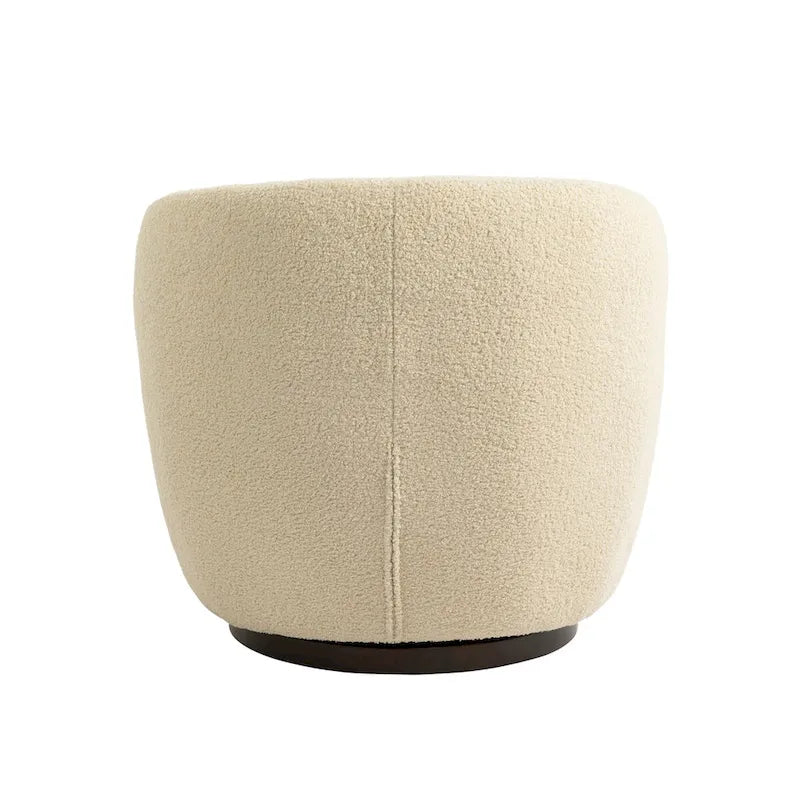 Fauteuil pivotant rembourré avec rangement, chaise d'appoint moderne pour salon, chambre, bureau ou coin lecture