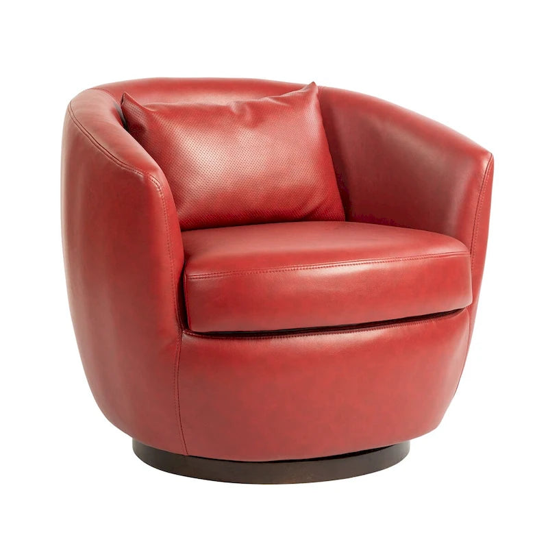 Fauteuil pivotant rembourré avec rangement, chaise d'appoint moderne pour salon, chambre, bureau ou coin lecture