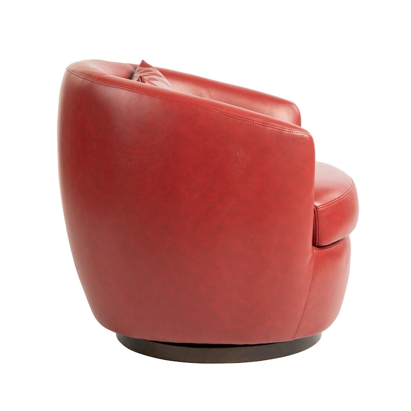 Fauteuil pivotant rembourré avec rangement, chaise d'appoint moderne pour salon, chambre, bureau ou coin lecture