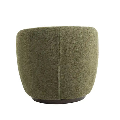 Fauteuil pivotant rembourré avec rangement, chaise d'appoint moderne pour salon, chambre, bureau ou coin lecture