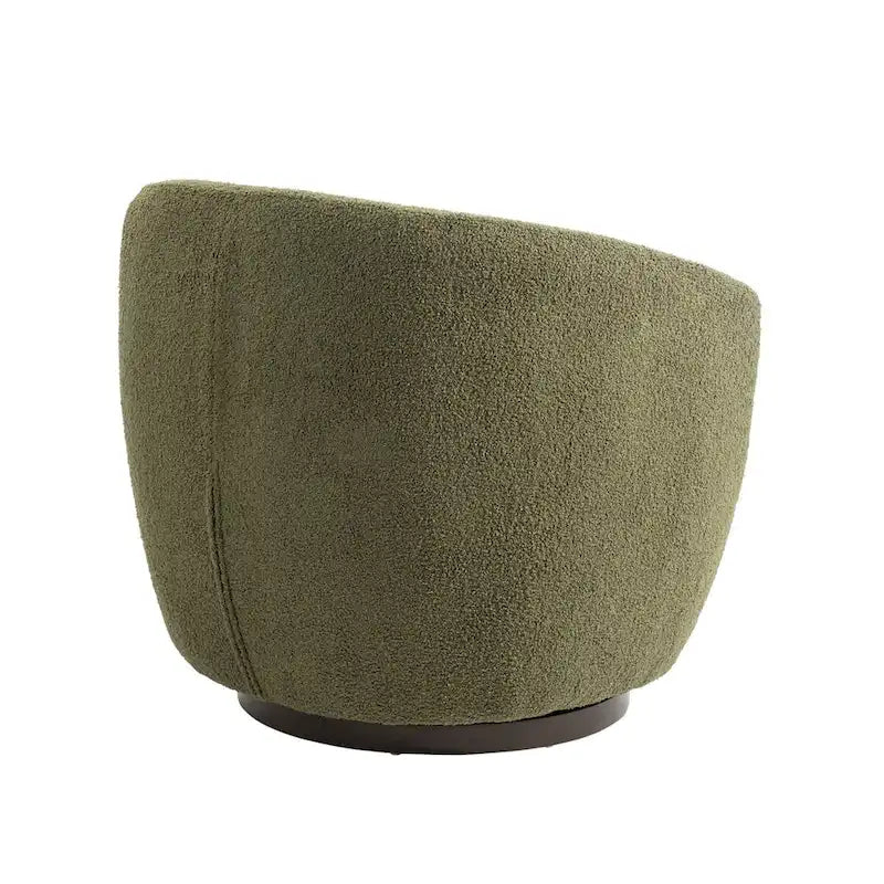 Fauteuil pivotant rembourré avec rangement, chaise d'appoint moderne pour salon, chambre, bureau ou coin lecture