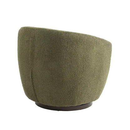 Fauteuil pivotant rembourré avec rangement, chaise d'appoint moderne pour salon, chambre, bureau ou coin lecture