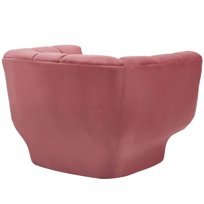 Ensemble de 2 fauteuils Entertain en velours capitonné vertical