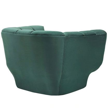 Ensemble de 2 fauteuils Entertain en velours capitonné vertical
