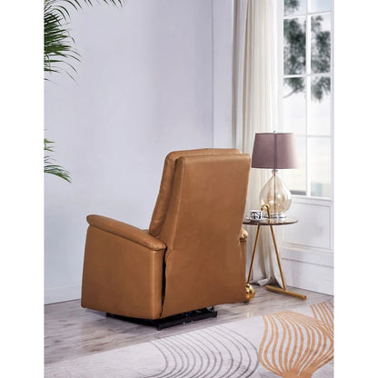 Fauteuil inclinable Hydeline Logan avec appui-tête électrique en cuir pleine fleur