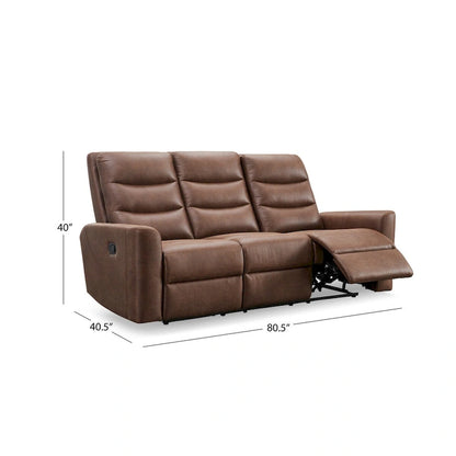 Canapé inclinable manuel en tissu Abbyson Ford
