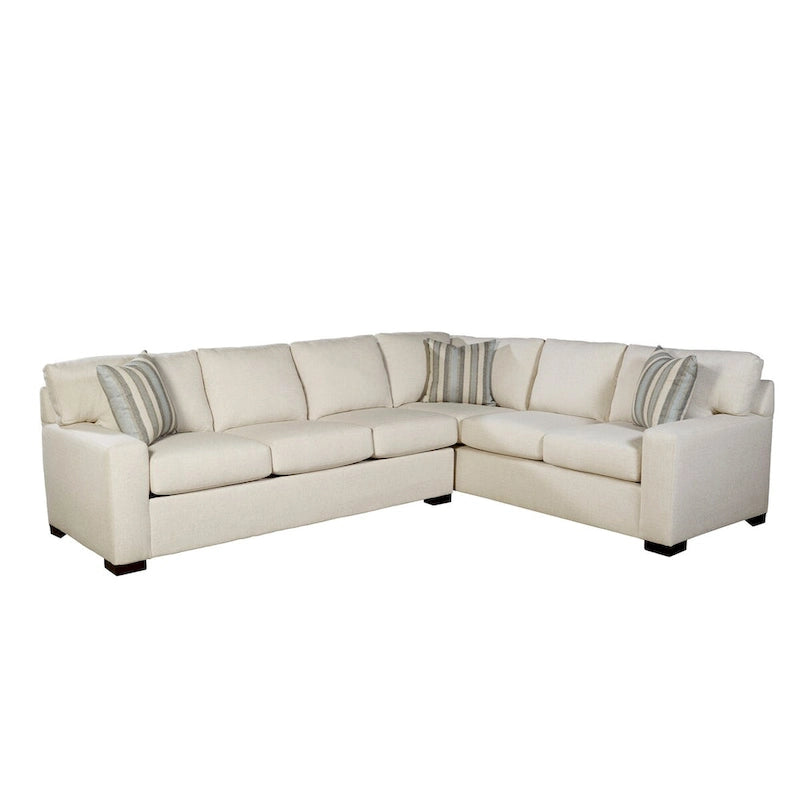 Canapé-lit d'angle Kobe couleur crème avec matelas Queen en mousse à mémoire de forme et gel