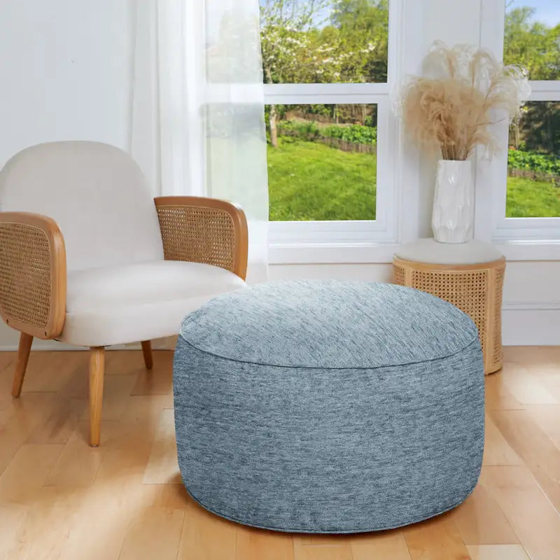 Pouf/ottoman texturé d'intérieur Sorra Home