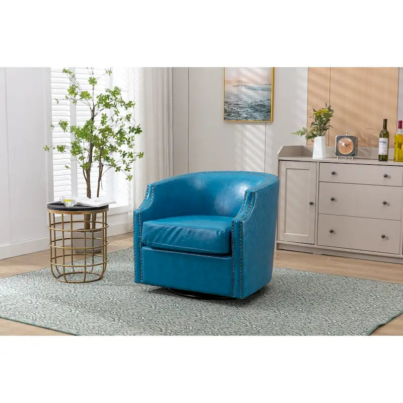 Fauteuil pivotant de salon, de haute qualité et durable, ambiance sobre