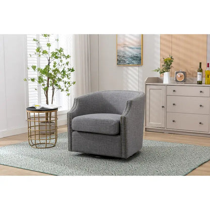 Fauteuil pivotant de salon, de haute qualité et durable, ambiance sobre