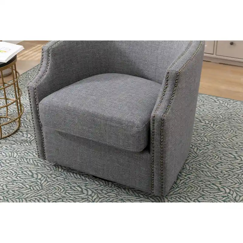 Fauteuil pivotant de salon, de haute qualité et durable, ambiance sobre