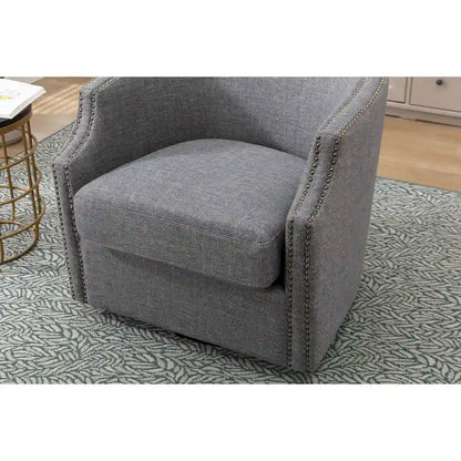 Fauteuil pivotant de salon, de haute qualité et durable, ambiance sobre