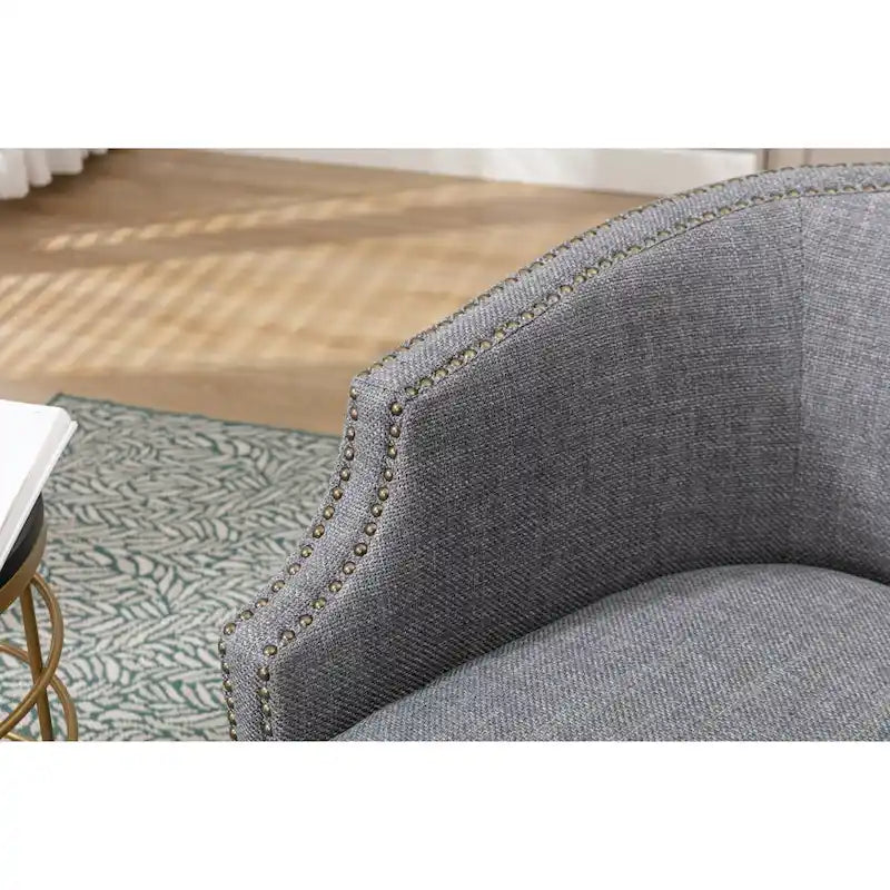 Fauteuil pivotant de salon, de haute qualité et durable, ambiance sobre